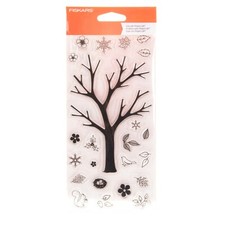 Fiskars Build A Tree Clear Stamp Set 23 Individual Stamps 