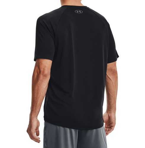 Under Armour Mens SS Tech Tee 2.0 in Black/Graphite,Different Sizes, 1326413-001 - Picture 5 of 6