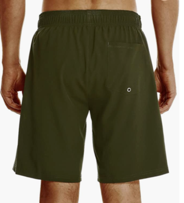 NEW Hodo Sports Mens Army Green Swim Trunks L-Large Drawstring