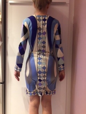 Vintage 60s Emilio Pucci Psychedelic Silk Knit Dress +  display picture 1