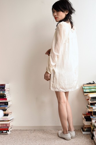 Undercover Undercoverism SS 09 Silk Dress w Patti Smith Poem on Hem Sample New - Picture 5 of 12