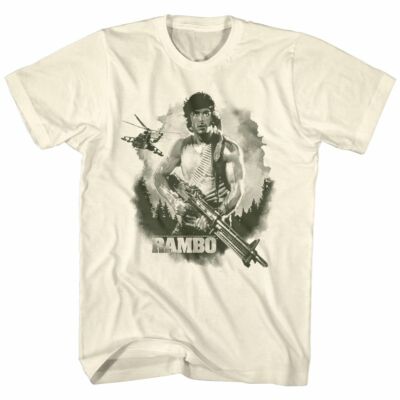 Rambo Watercolor Natural Adult T-Shirt