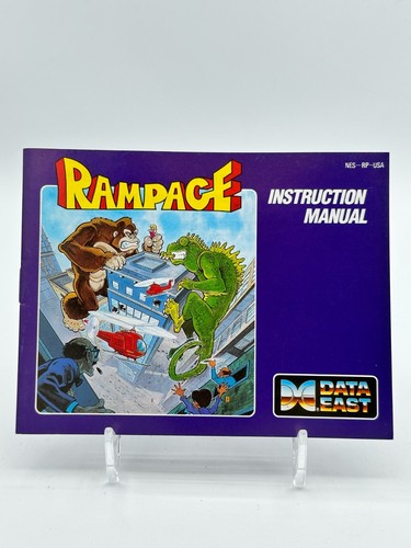 Rampage Manual Only Nintendo NES