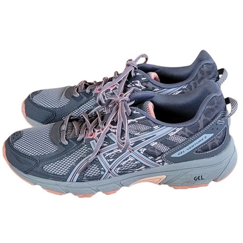 Scarpe da corsa Asics Gel Venture 6 T7G6N grigio pesca sneaker stringate taglia 9 - Foto 6 di 11