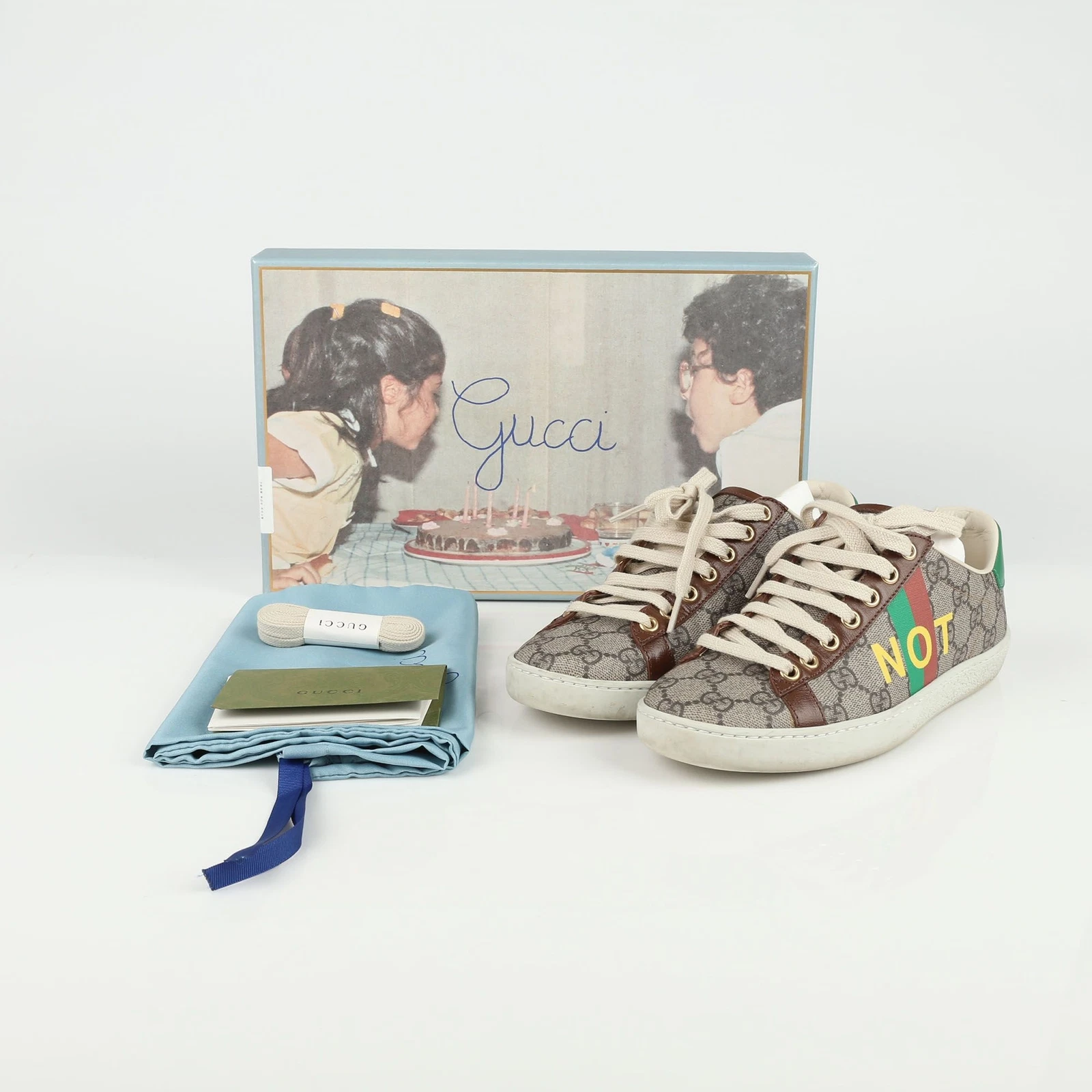 Baskets Gucci GG Supreme en toile fausses 35,5 71576066
