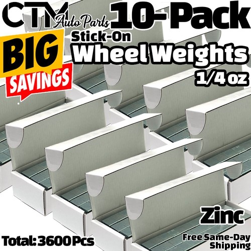 pcs 1.00 oz Black Coated 3M Adhesive Stick on Wheel Weight