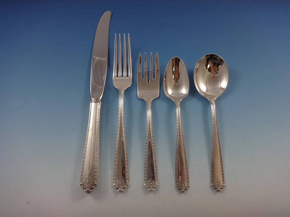 Juego de servicio de cubiertos de plata esterlina Lady Hilton by Westmorland 70 piezas Foto 2 de 4