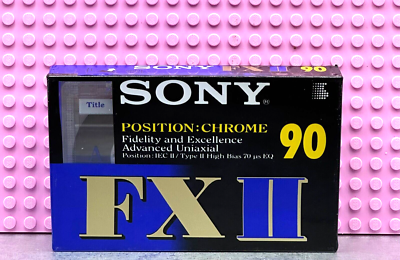 Lot de 2 Cassette Audio Sony FX 90 • IEC I/Type I • Normal