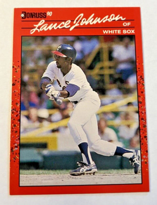 1989 Leaf Donruss '90 MLB Baseball Card #573 Lance Johnson Chicago White Sox