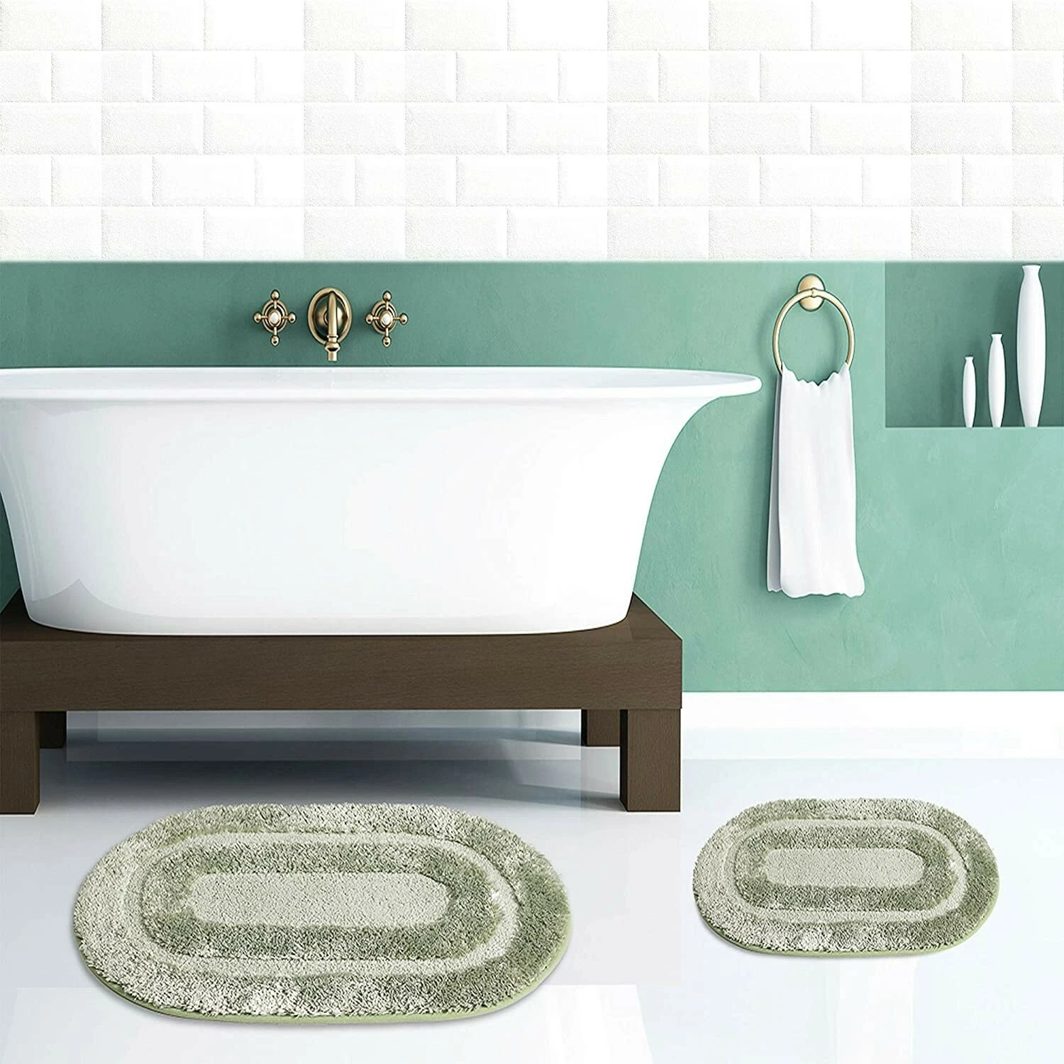 Popular Bath PEARL Microfiber Rug