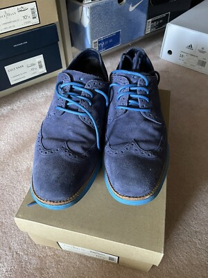 Cole Haan x Nike Blue Suede Wing Tip Shoe w. Lunar Lunargrand Wingtip By Cole Haan (Nike Lunar) - Industry News main image 2