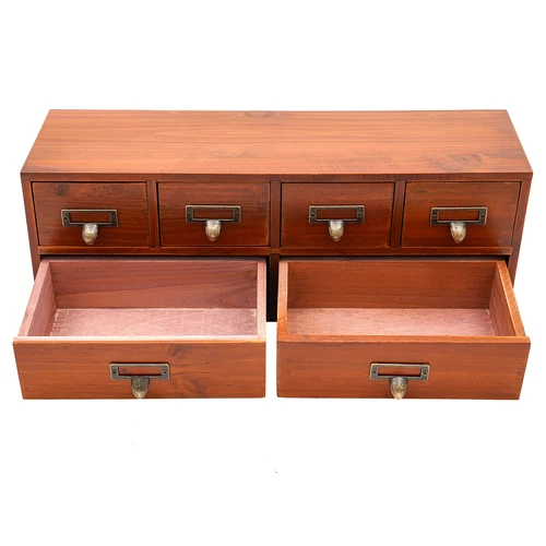6 Drawers Desktop Dresser Wooden Storage Dressers Chests of Drawers for Bedroom - Picture 11 of 21