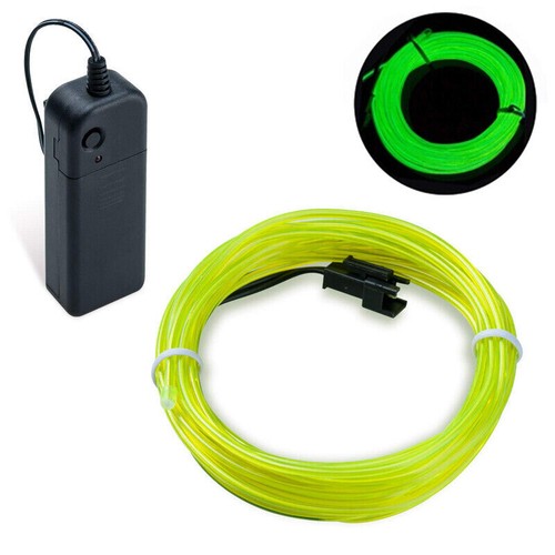 2m Fluorescence Green EL Wire Party Halloween Christmas Neon Glow Strobe Light # - Picture 1 of 8