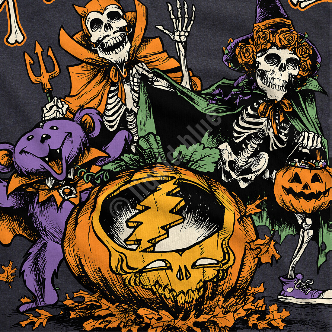 GRATEFUL DEAD-STEAL YOUR PUMPKIN-SYF-1 MORE HALLOWEEN NIGHT-T