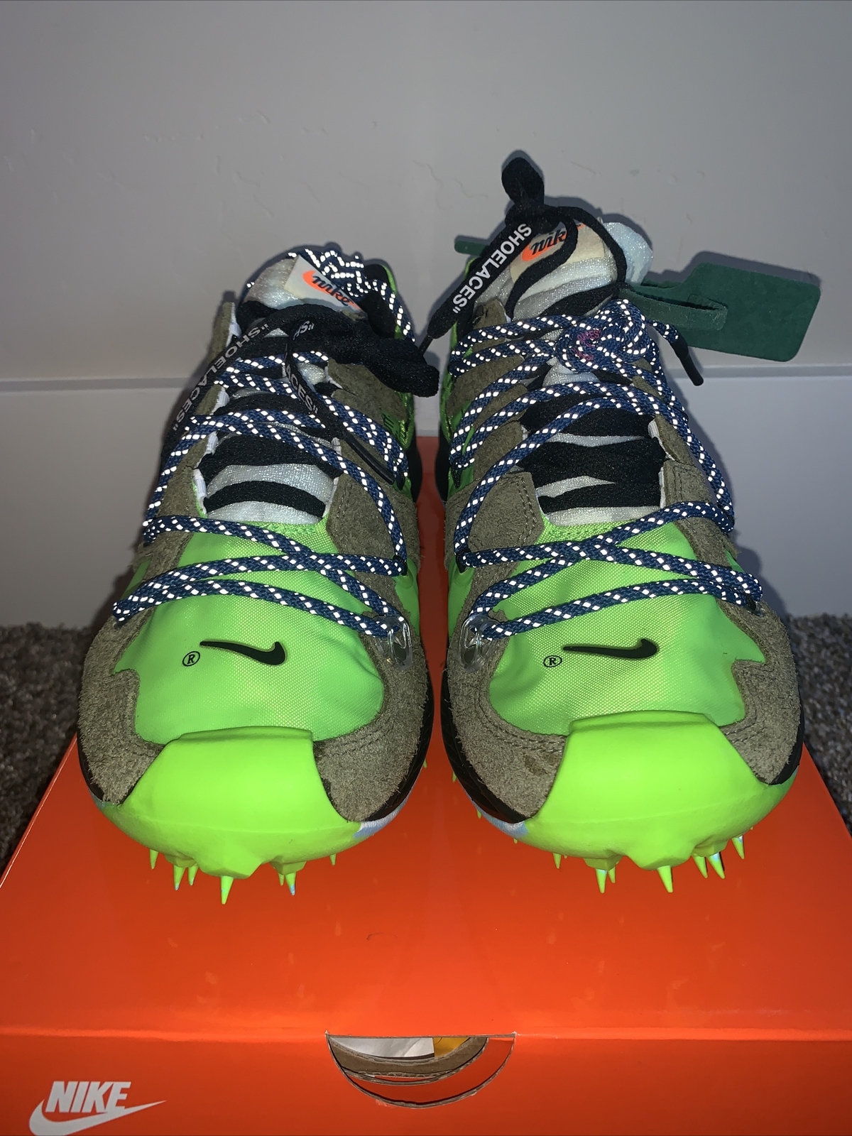 OFF WHITE X NIKE Nuovo bianco sporco x Nike Zoom Terra Kiger 5 Wmns 10 uomo 8 5 CD8179 300