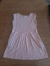 By Together Womens Medium Tunic Top Red Striped Pockets Babydoll Festival By Together Womens Medium Tunic Top Red Striped Pockets Babydoll Festival