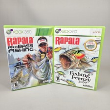 Rapala Fishing Xbox 360 Games Fishing Frenzy And Pro Bass Fishing With Manuals