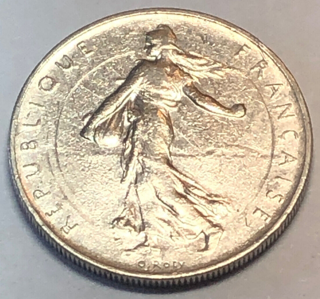 1961 France Coin 1 Franc KM# 925.1 Europe French Coins EXACT