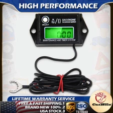 Waterproof Tachometer Tiny Tach/Hour Meter for 2 Stroke & 4 Stroke Small Engine