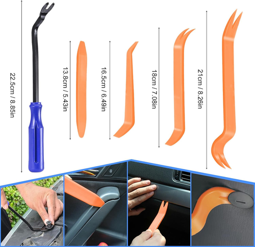 12 Utensili a Leva per Auto, Set Di Spaccature per La Rimozione Di Rivestimenti - Foto 3 di 12