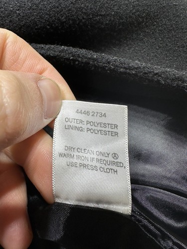 Target Coat Size 10 Women’s Black Single Breasted Peacoat Jacket - Picture 6 of 15