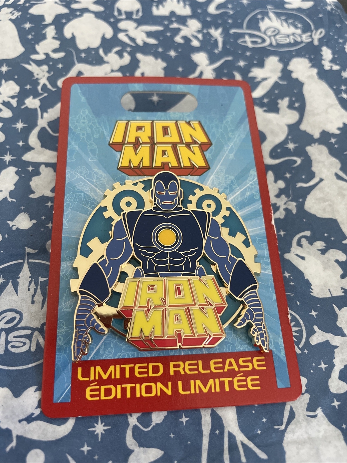 Disney Marvel Iron Man Blue Limited Release Pin LE LR Pin