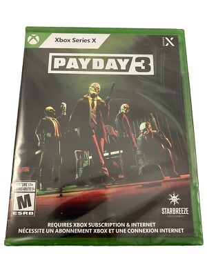 Payday 3 (Xbox Series X) Brand New And Factory Sealer