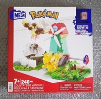 Mattel Mega Construx HKT21 Mega PokéMon WindmüHlen-Farm Bauset 240 Teile Neu Ovp