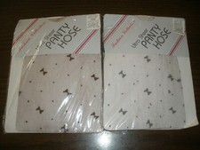 Lot of 2 NEW NOS Fashion Collection Ultra Sheer Panty Hose Stockings Mink Grey