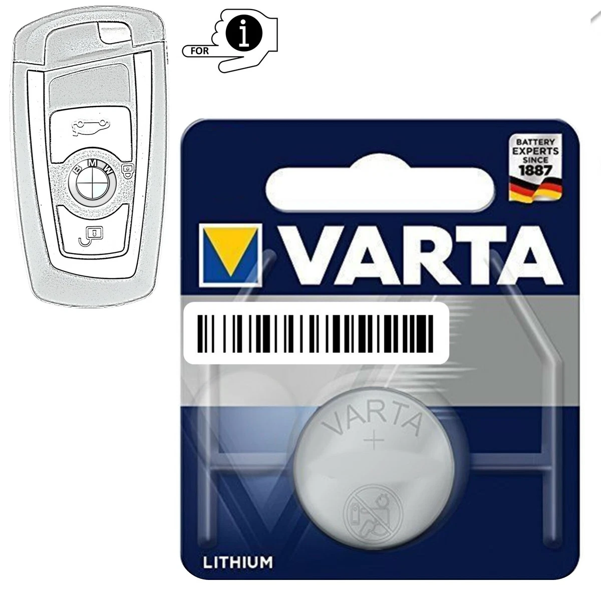 Auto Chiave Telecomando 1 X Di 3 Tasti 1 X CR2032 Batteria Per - Foto 13