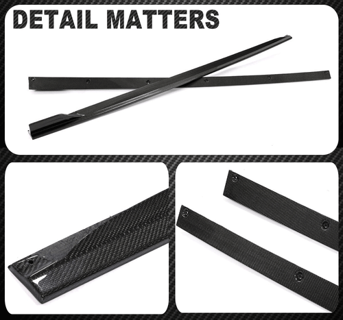 Carbon Schweller Seitenschweller Side Skirts Ansatz für Audi A5 B9 Sline S5 17UP - Picture 11 of 11