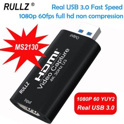 4K 30hz HDMI To USB 3.0 Ms2130 Video Capture Card Recorder for PC Live Streaming