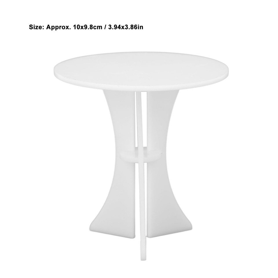 Dollhouse Round Table 1/6 Acrylic Miniature Furniture For Doll House