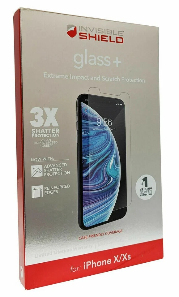 ZAGG InvisibleShield Glass Plus Screen Protector for iPhone 11 Pro, X/XS - Clear - Image 1 of 4