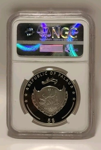 2015 Mountains & Flora 1st Ascent Of Matterhorn NGC PF69 UCAM Palau $5 - Picture 4 of 4
