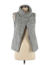 Dylan Women Gray Faux Fur Vest Xs