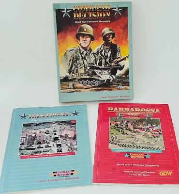 GDW Command Decision, World War II Miniature Wargaming *UNPUNCHED +2 EXPANSIONS