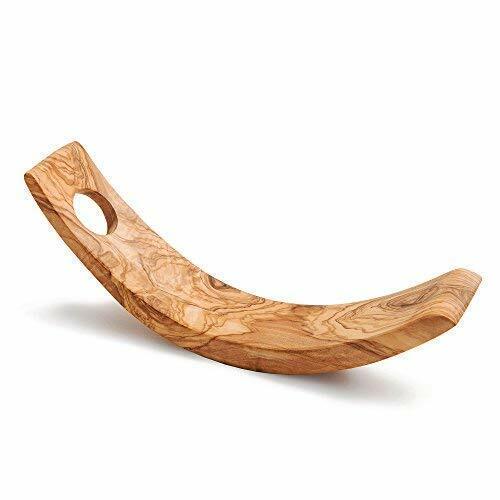 NATUREHOME Olivenholz Halter 30 cm - Flaschenhalter für Weinflaschen NATUREHOME Olivenholz Halter 30 cm - Flaschenhalter für Weinflaschen