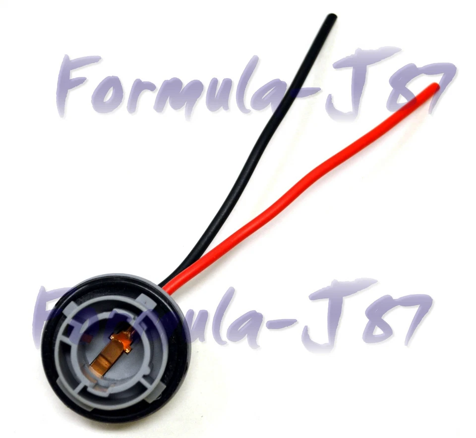 Universal Pigtail Wire Female Socket 1156 S Two Harness Rear Turn Signal Lamp - Image 2 of 4