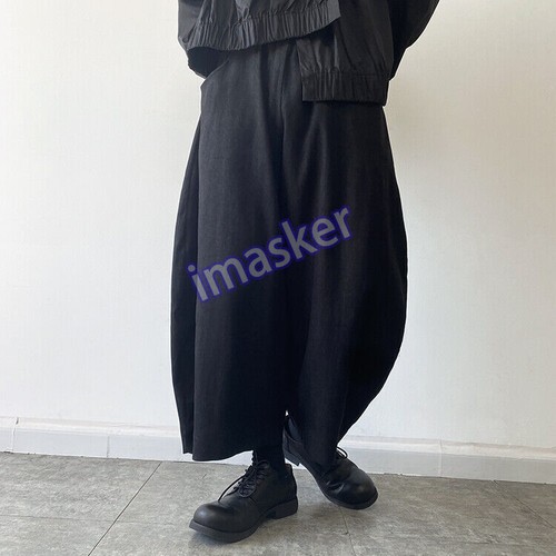 Pantalone uomo bello nove punti gonna gamba larga pantaloni bloomers XL - Foto 22 di 26