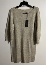 NWT Vero Moda Nordstrom Midi sweater Dress long sleeves Beige Size L
