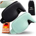 Schlafmaske 2er Set - 3D Augenmaske - Atmungsaktiv - Blickdicht - Schlafbrille
