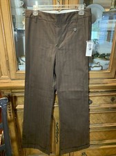 NWTS Gap Ladies 10 Brown Stretch ribbed Cuffed Straight Leg Pants