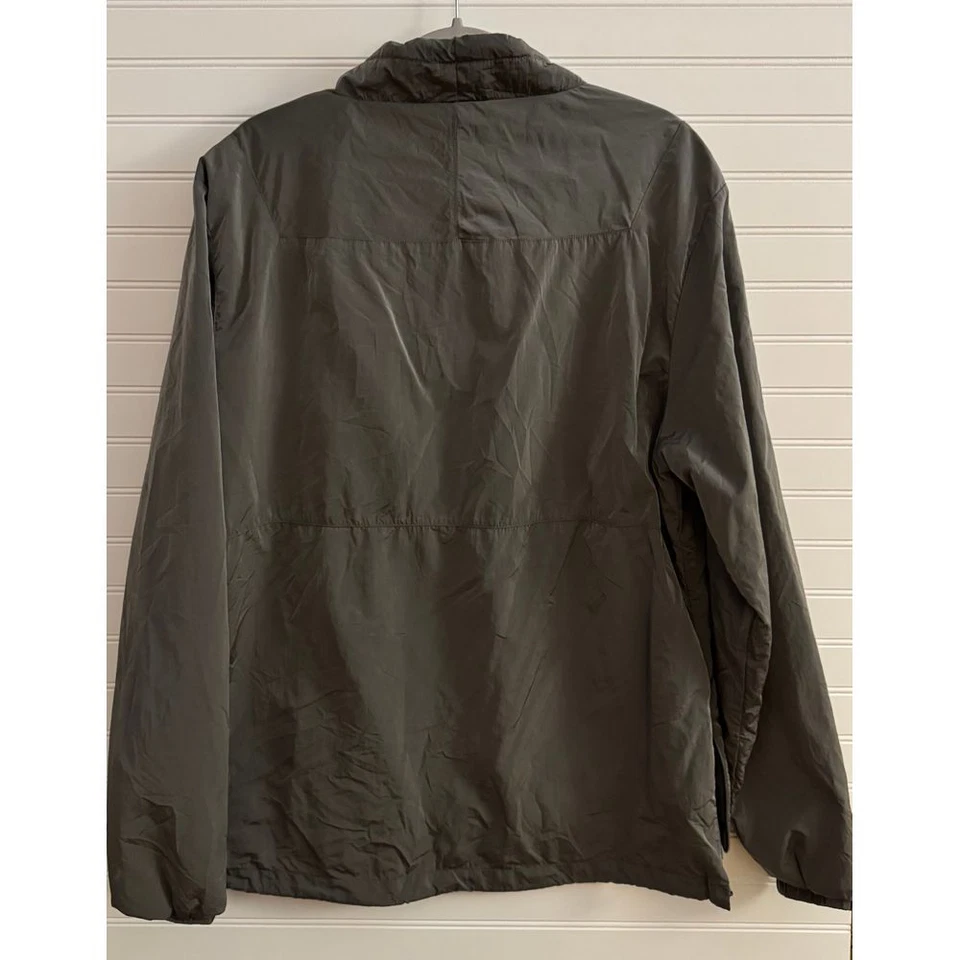 Alphalete Lightweight Pullover Windbreaker Jacket Half Zip Olive Green, Men's L - Image 4 of 4