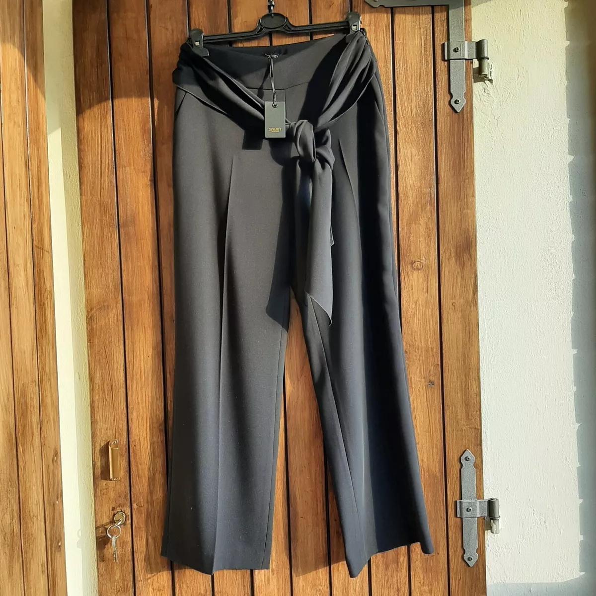 Pantaloni donna eleganti neri Tg46 marca Seventy Venezia.