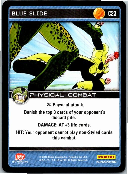 Blue Slide C23 Dragon Ball Z Perfection Common Card TCG X1 | eBay