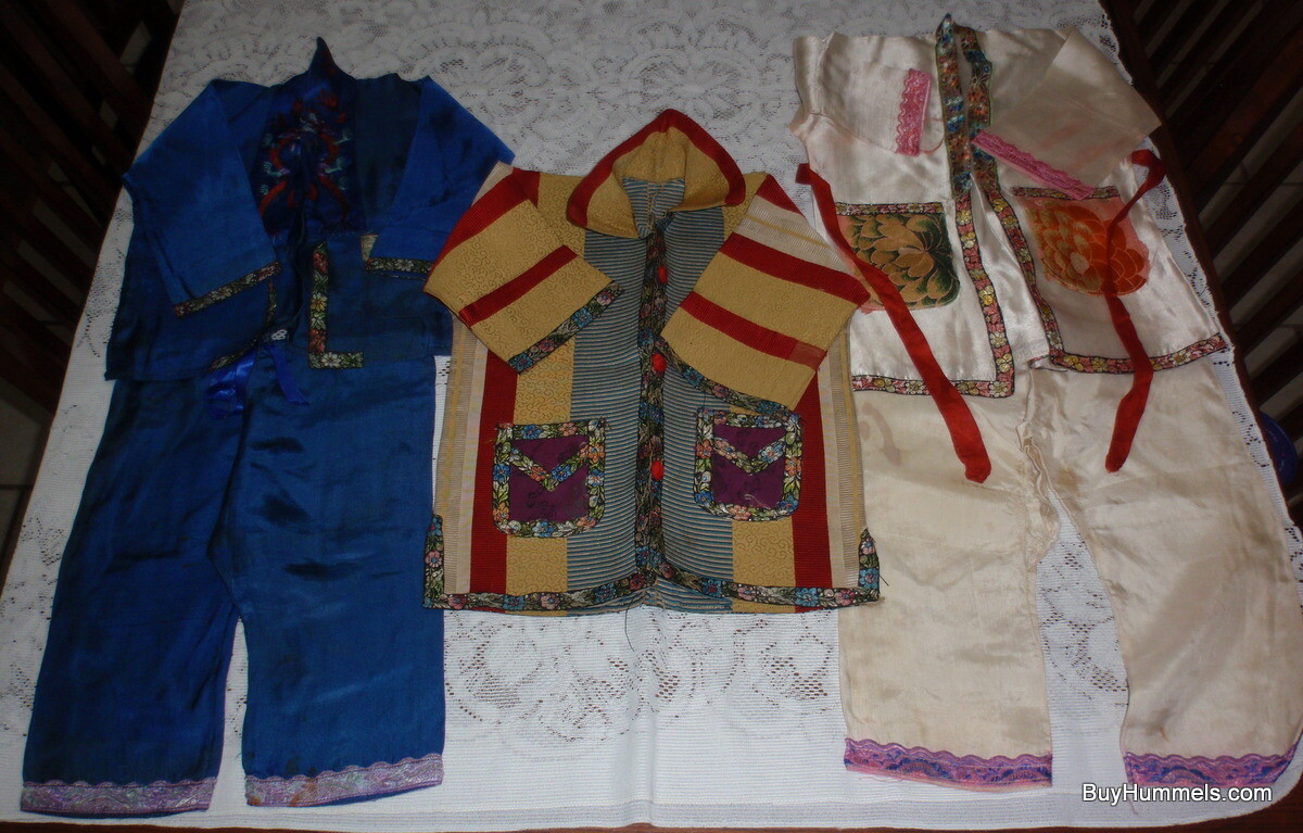 1940s Japanese Childrens Silk Embroider Kimono Hanfu Tsingtao