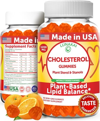 Cholesterol Support Gummies Natural Cholesterol Lowering Supplement Plant Sterol