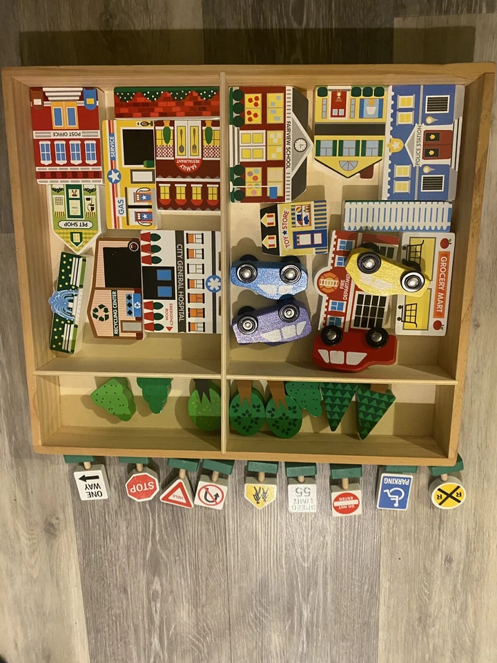 Деревянные медицинские автомобили Melissa & Doug Town Play с маркировкой GH19148 пожар - Изображение 4 из 4