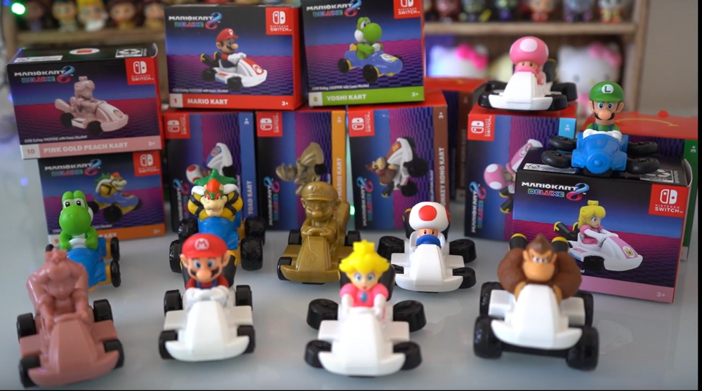 McDonald's Happy Meal Mario Kart Toy Set - 10-Piece Collection  